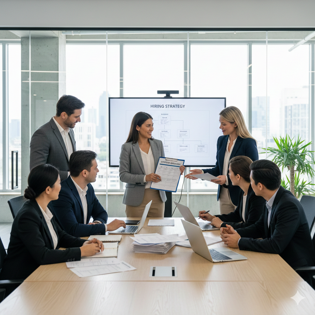 Hirephile Global Services LLP recruitment team in Ahmedabad